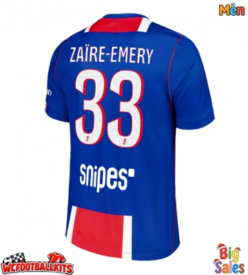 Paris Saint-Germain Warren Zaire-Emery #33 Replica Home Stadium Shirt 2026-27 Short Sleeve